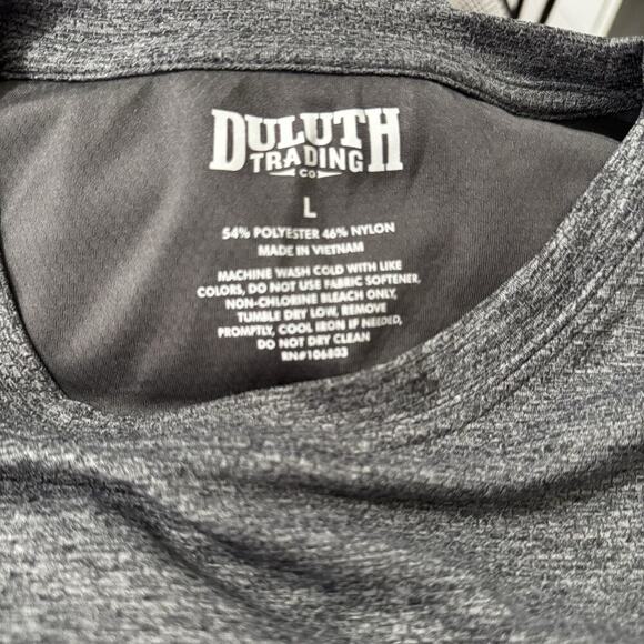Duluth Trading Company Lot of 2 Mens Tops Sz L Blue Alaskan Hardgear/Gray Tech - Picture 9 of 9